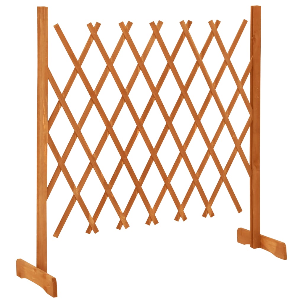 vidaXL Garden Trellis Fence Orange 120x90 cm Solid Firwood