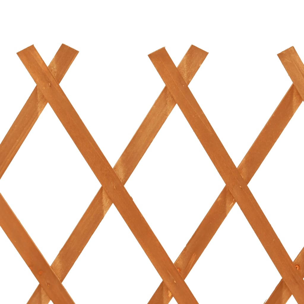 vidaXL Garden Trellis Fence Orange 120x90 cm Solid Firwood