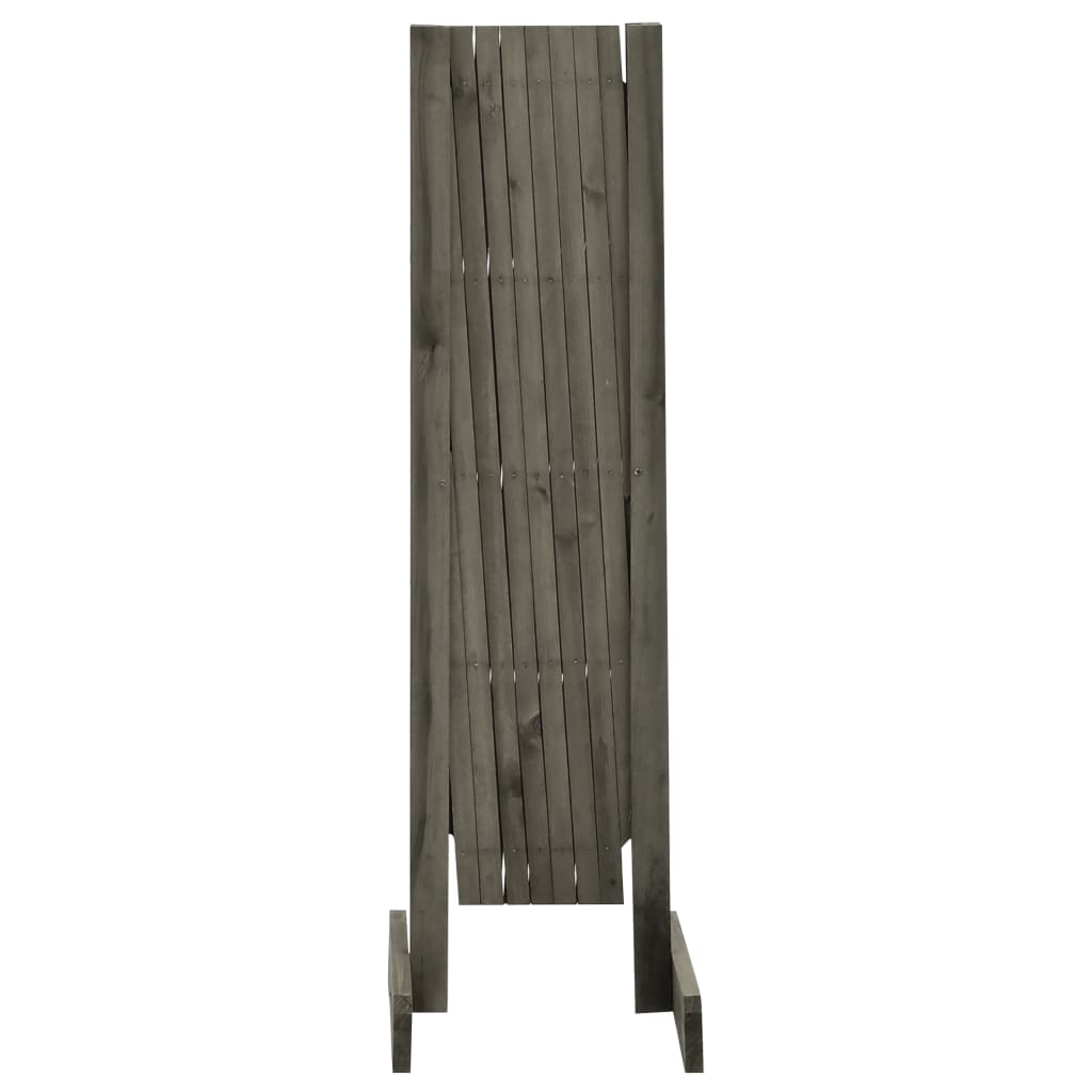 vidaXL Garden Trellis Fence Grey 150x80 cm Solid Firwood