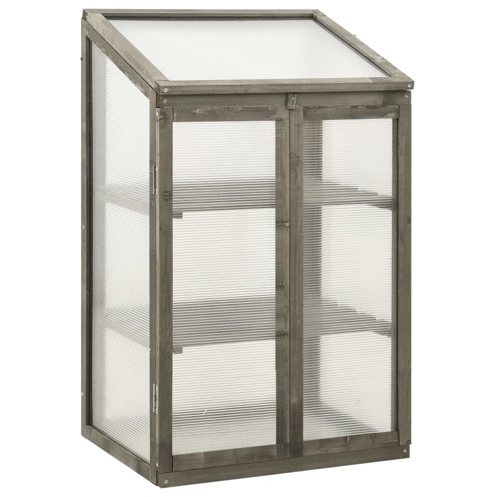 vidaXL Greenhouse 60x45x100 cm Firwood