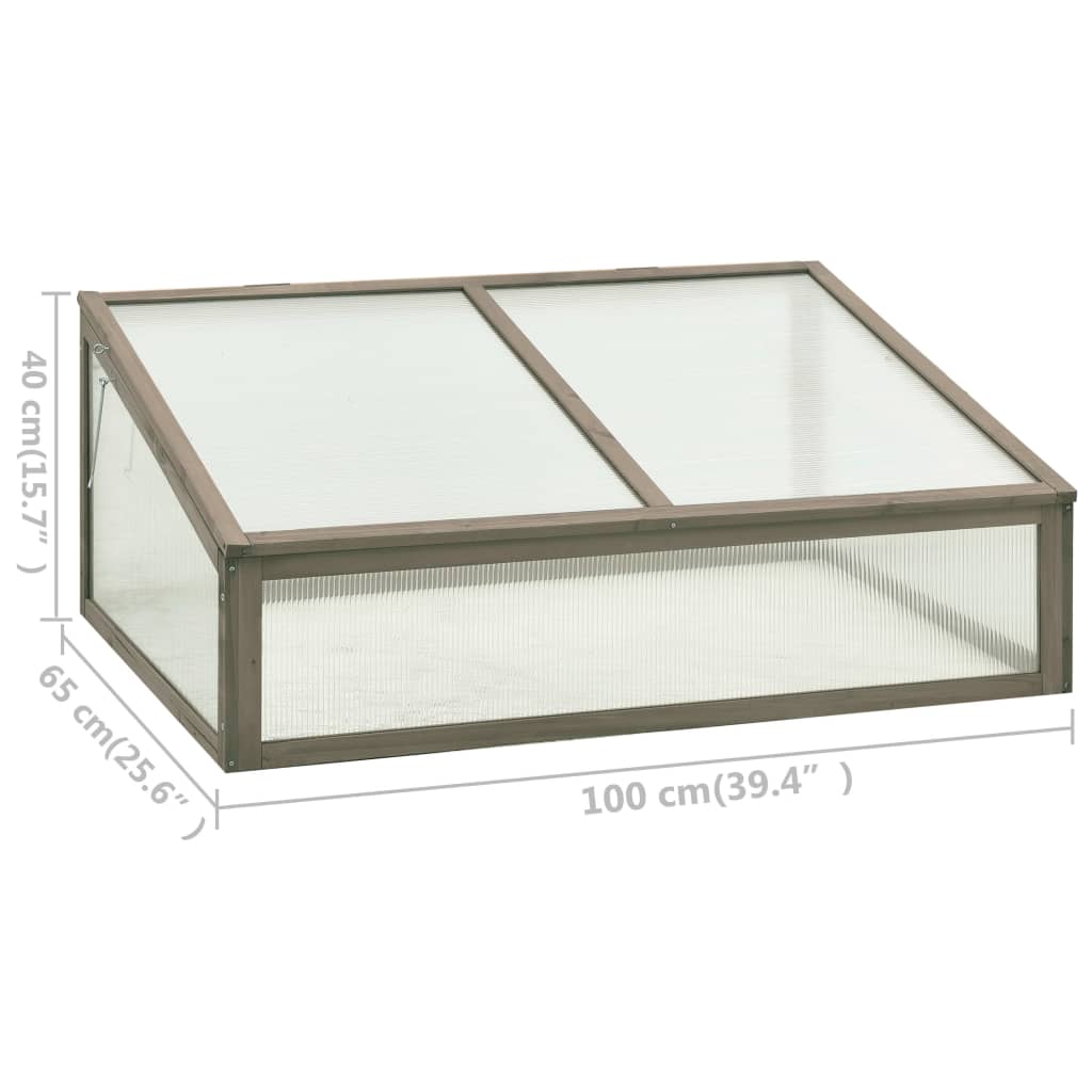 vidaXL Greenhouse 100x65x40 cm Firwood