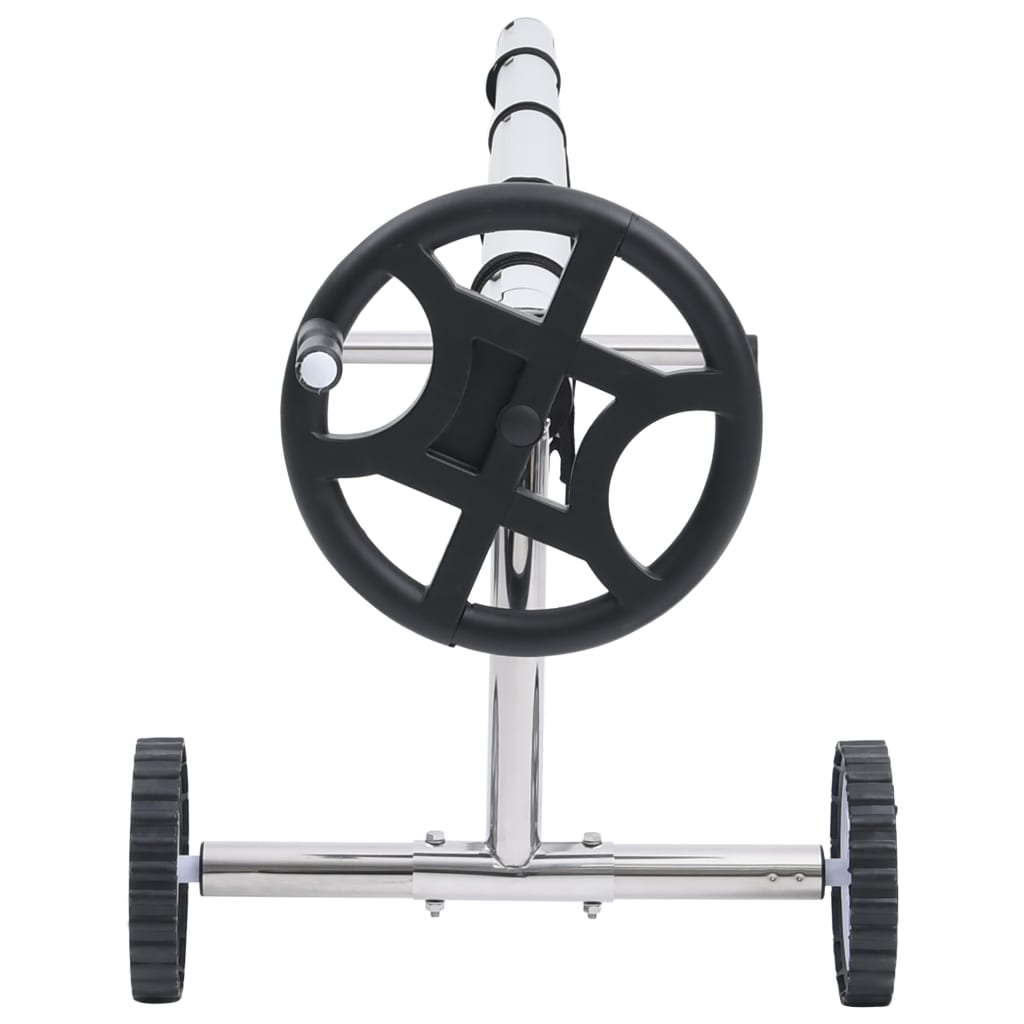 vidaXL Pool Cover Roller with Stainless Steel Base
