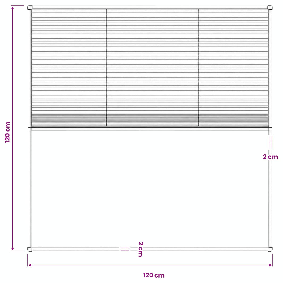 148656 vidaXL Plisse Insect Screen for Windows Aluminium Brown 120x120 cm