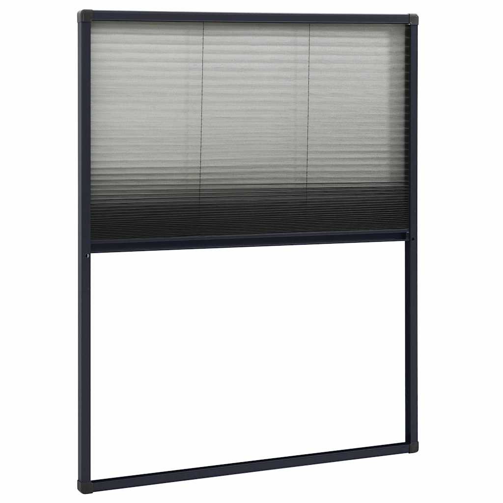 148663 vidaXL Plisse Insect Screen for Windows Aluminium Anthracite 60x80cm