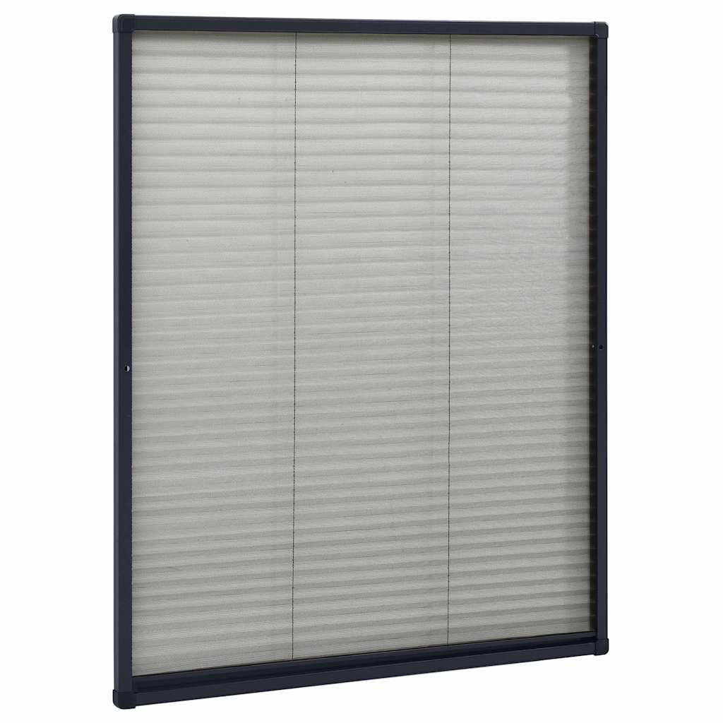 148663 vidaXL Plisse Insect Screen for Windows Aluminium Anthracite 60x80cm