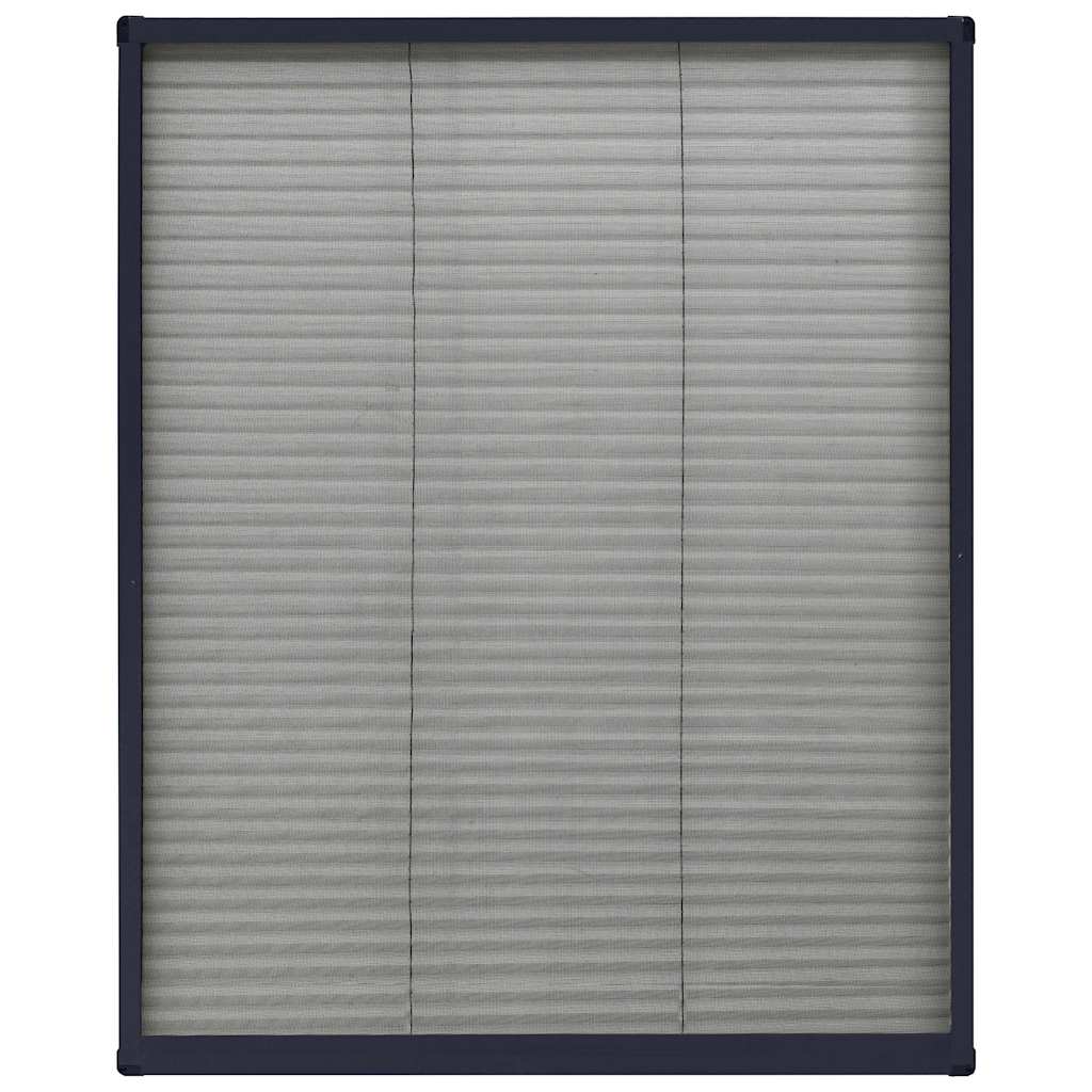 148663 vidaXL Plisse Insect Screen for Windows Aluminium Anthracite 60x80cm