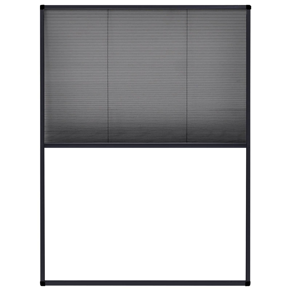 148663 vidaXL Plisse Insect Screen for Windows Aluminium Anthracite 60x80cm