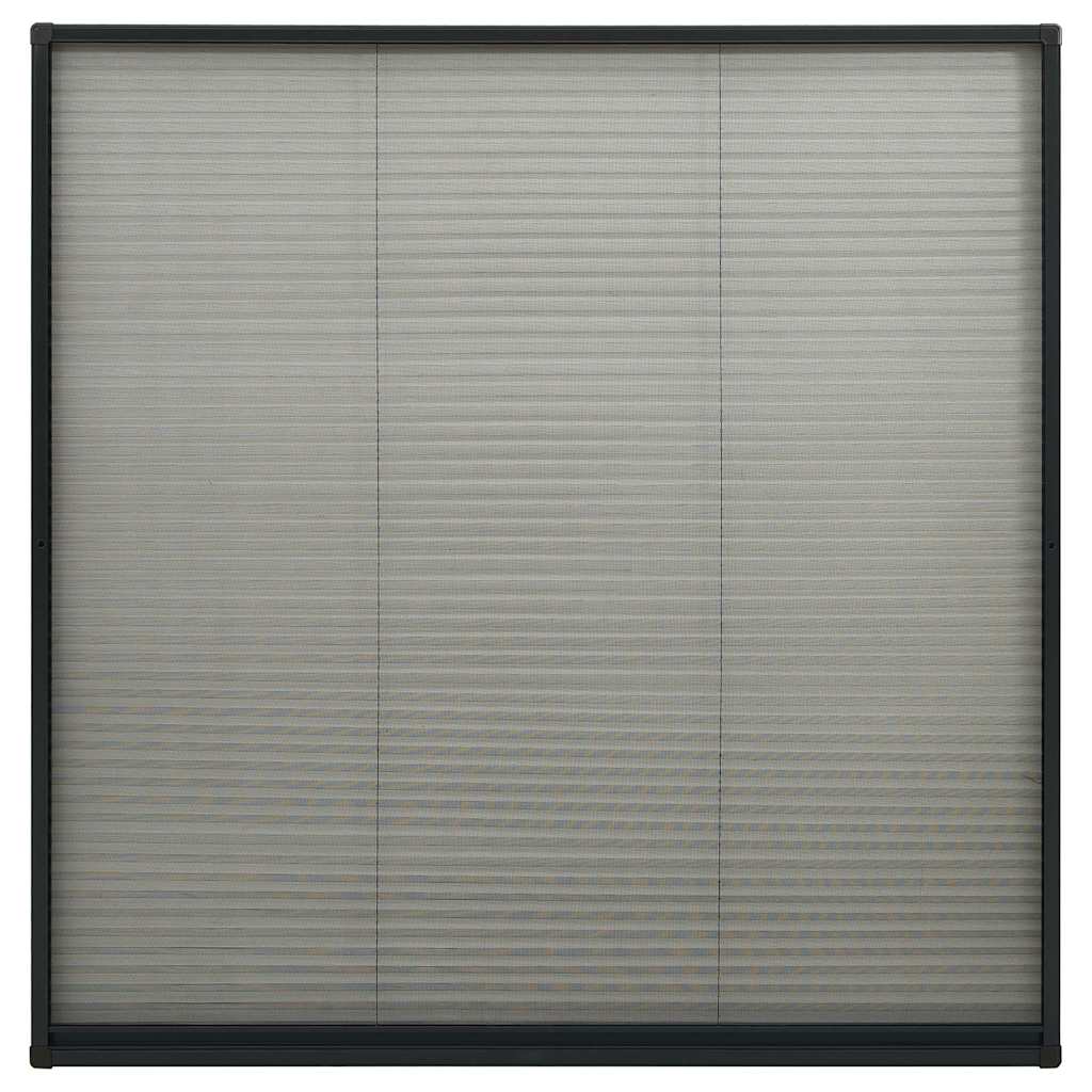 148666 vidaXL Plisse Insect Screen for Windows Aluminium Anthracite 120x120cm