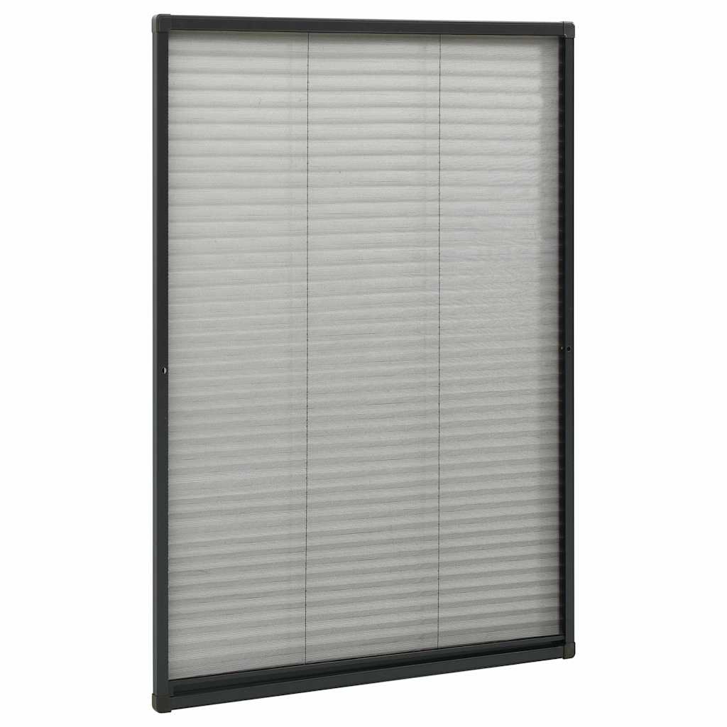148668 vidaXL Plisse Insect Screen for Windows Aluminium Anthracite 80x160cm