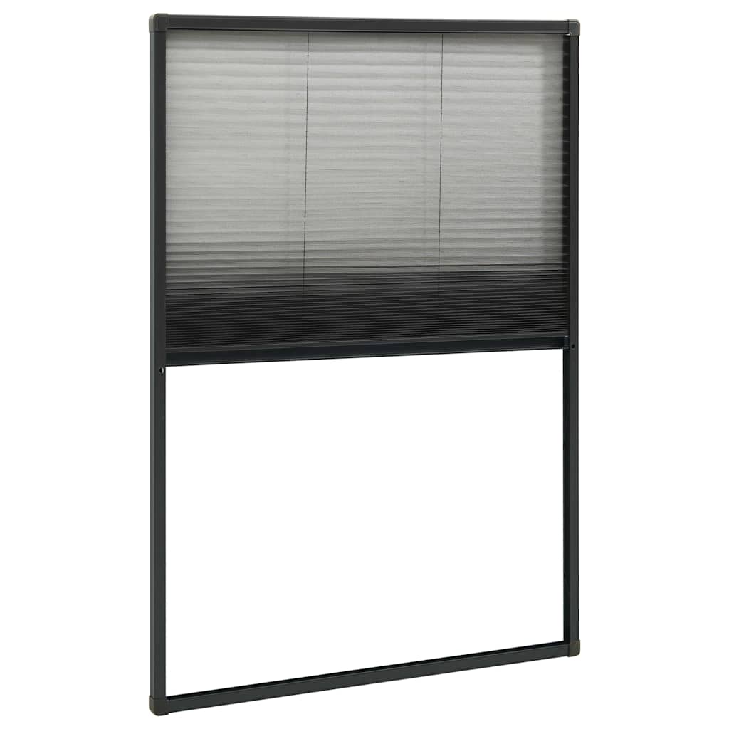 148668 vidaXL Plisse Insect Screen for Windows Aluminium Anthracite 80x160cm