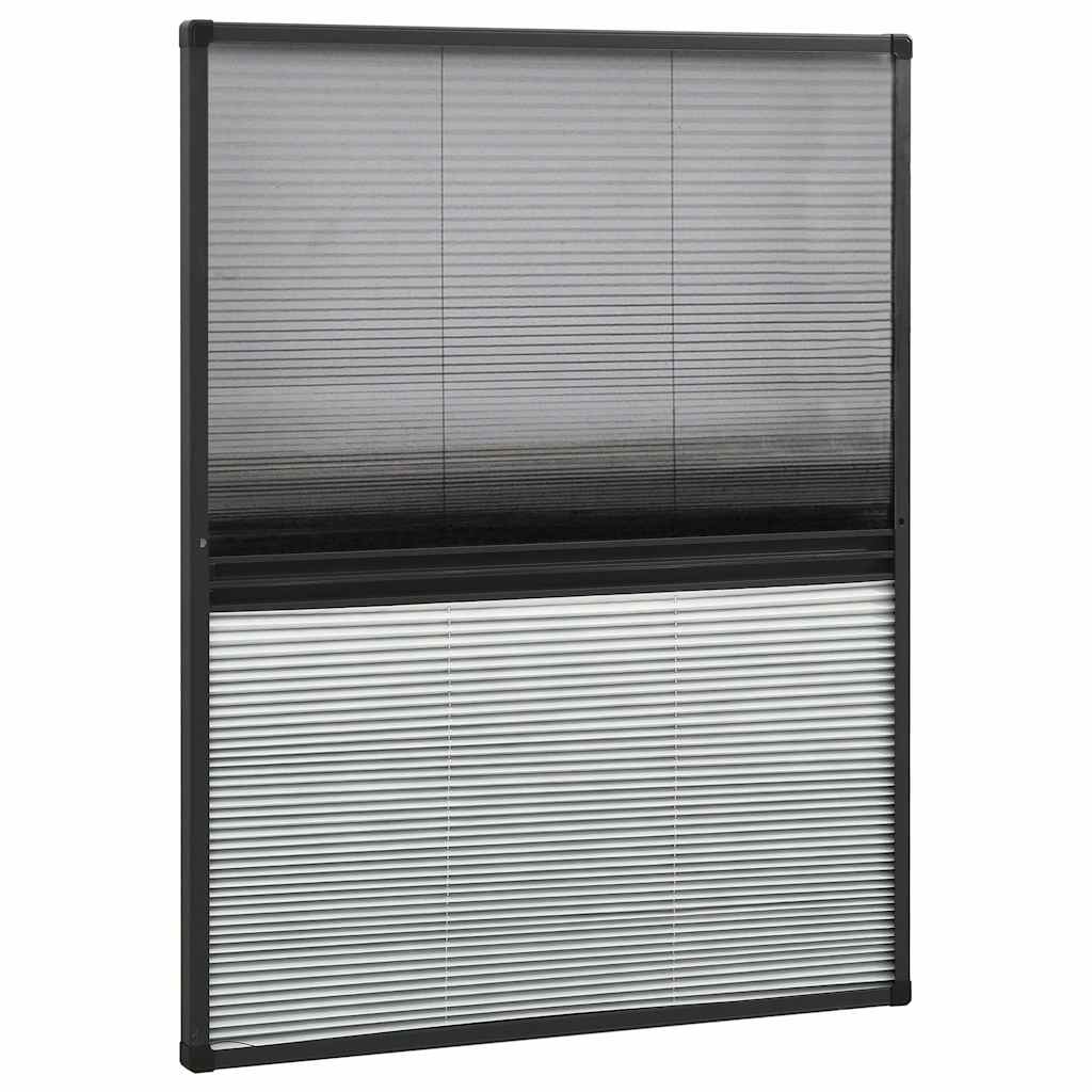148682 vidaXL Plisse Insect Screen for Windows Aluminium 60x80 cm with Shade