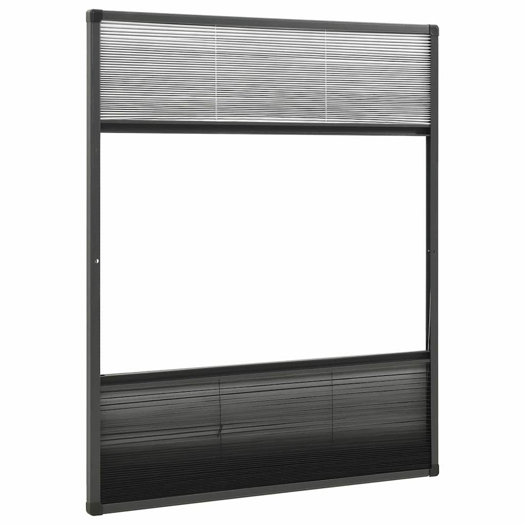 148682 vidaXL Plisse Insect Screen for Windows Aluminium 60x80 cm with Shade