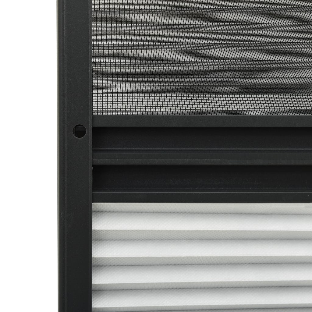 Plisse Insect Screen for Windows Aluminium 60x80 cm with Shade