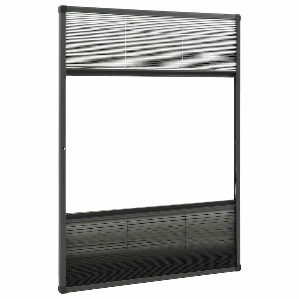 148684 vidaXL Plisse Insect Screen for Windows Aluminium 80x120 cm with Shade