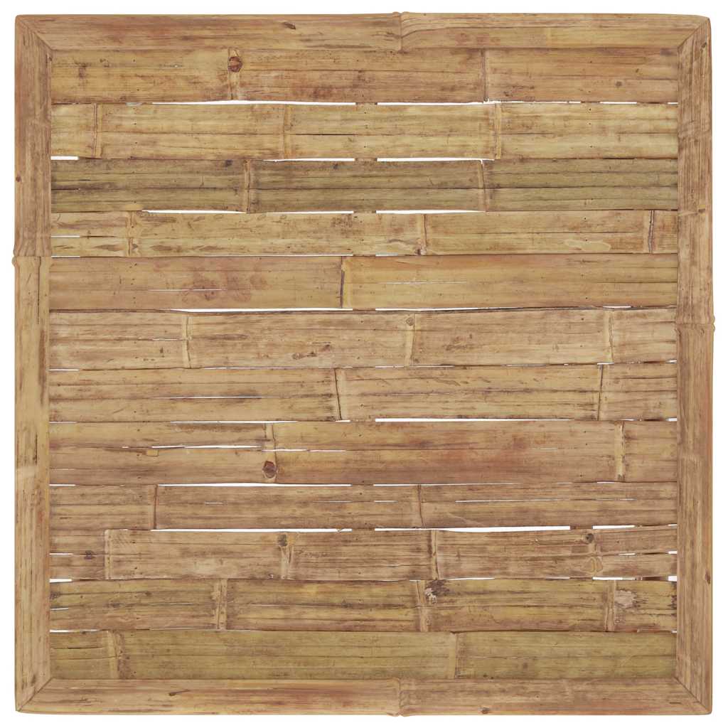 Garden Table | Natural Bamboo | Bamboo | 65 x 65 x 30 cm | Lightweight