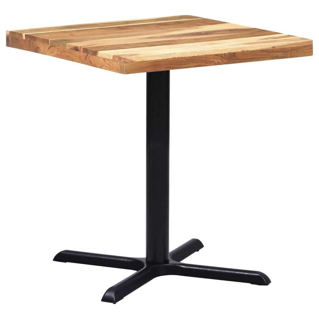 Bistro Table Leg Black 76x76x72 cm Cast Iron