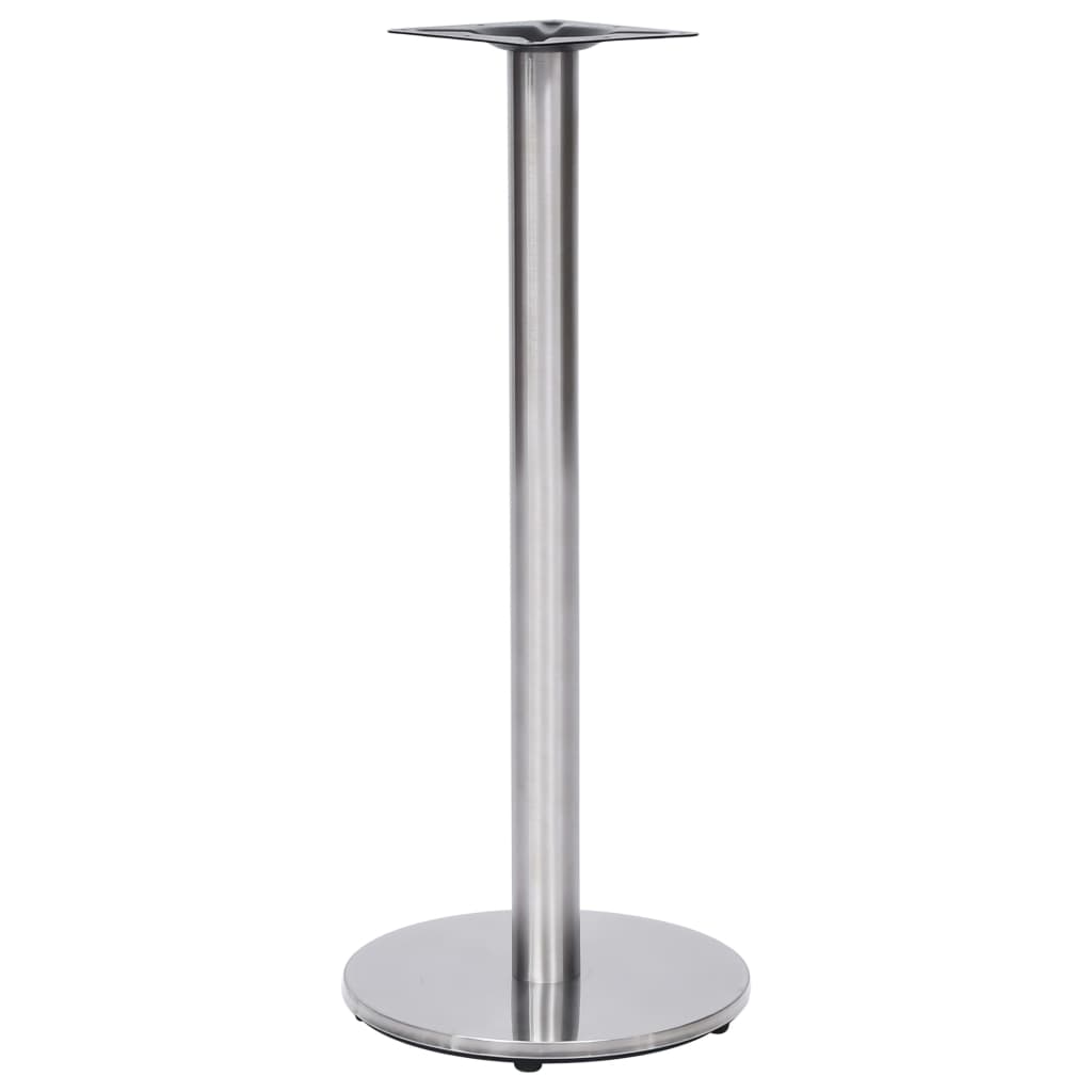 Bistro Table Leg | Silver | Stainless steel | Ø45 x 107 cm |  Industrial