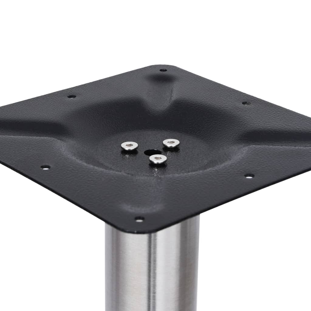 Bistro Table Leg | Silver | Stainless steel | Ø45 x 107 cm |  Industrial