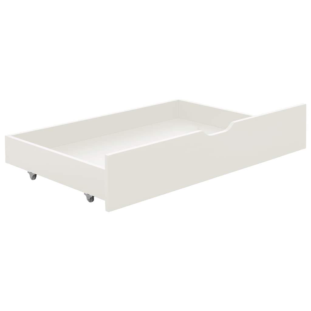 vidaXL Bed Frame with 2 Drawers without Mattress White 90x200 cm