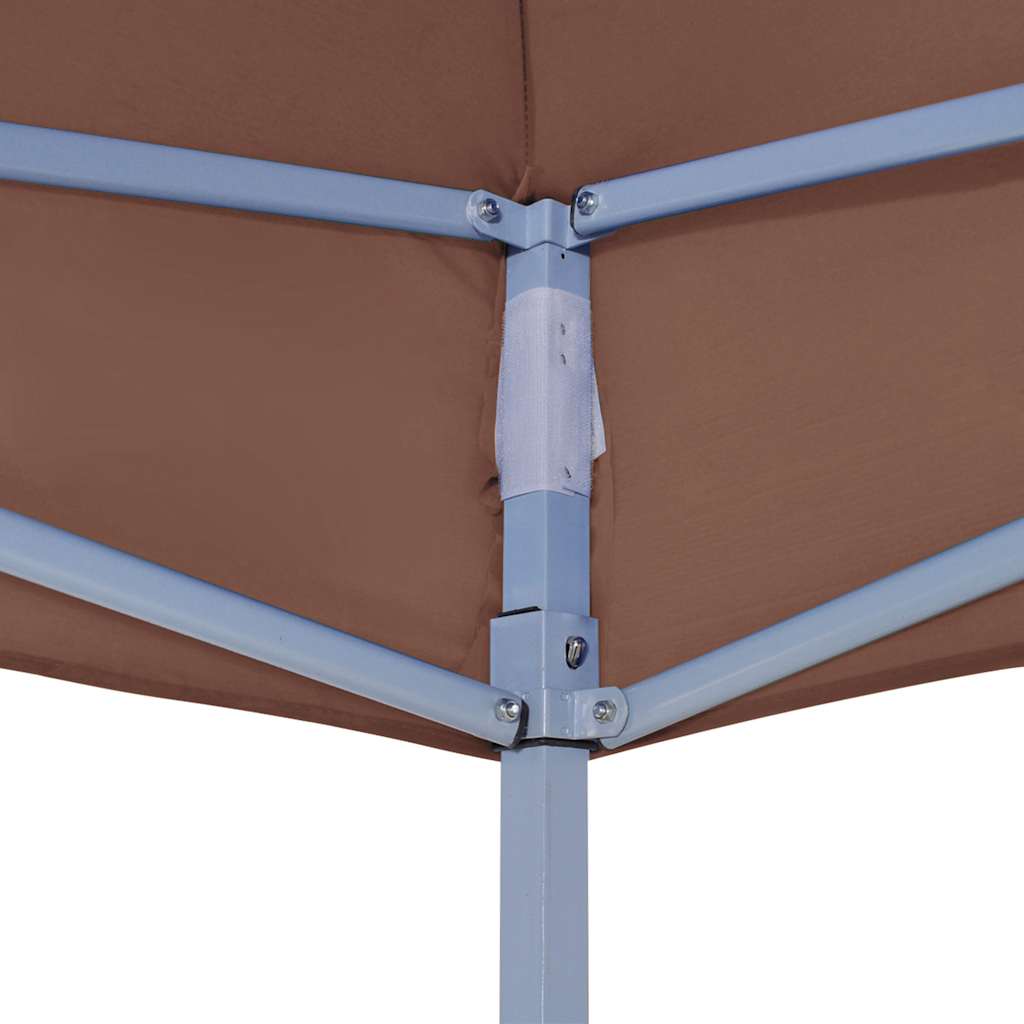 Party Tent Roof 4x3 m Brown 270 g/m²