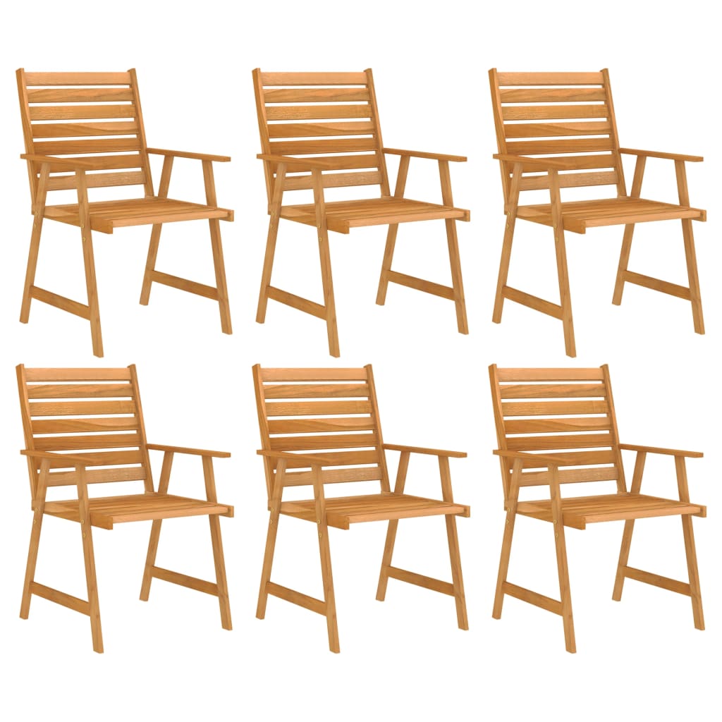 vidaXL 7 Piece Garden Dining Set Solid Acacia Wood