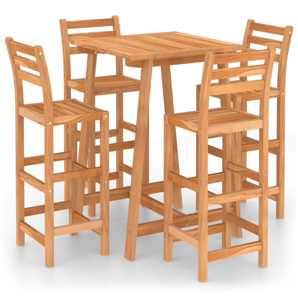 Outdoor Bar Set | Natural Acacia | Solid Acacia wood | Medium | Strong