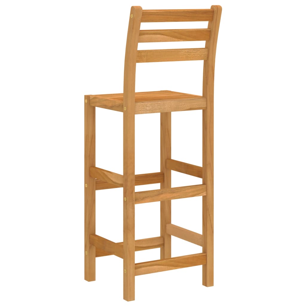 Outdoor Bar Set | Natural wood | Solid acacia wood | Medium | Footrest
