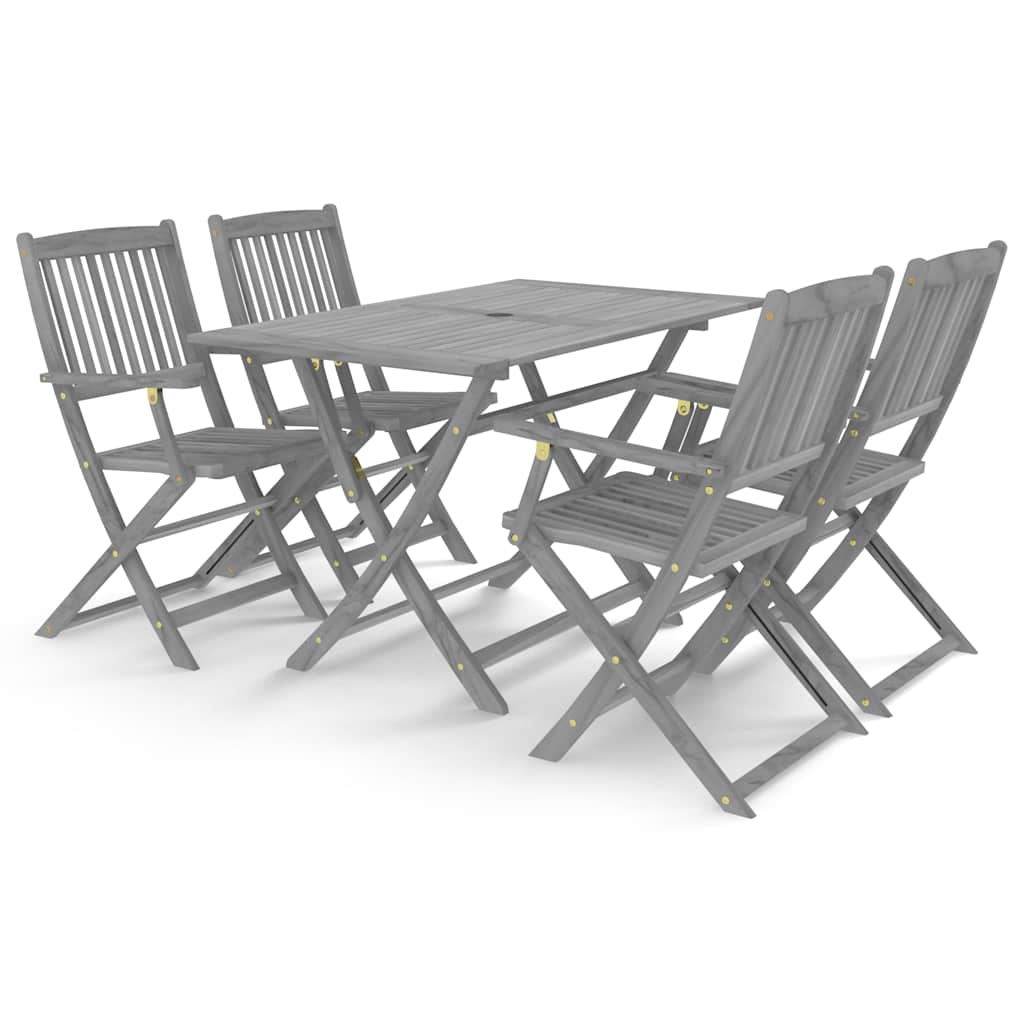 Garden Dining Set | Grey | Solid Acacia Wood