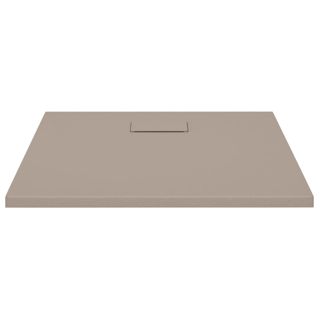 vidaXL Shower Base Tray SMC Brown 80x80 cm