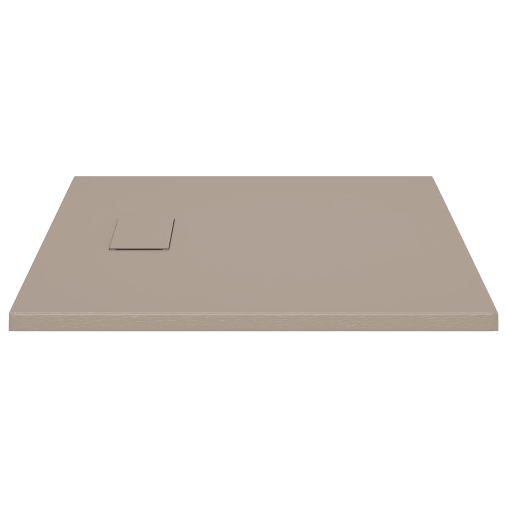 vidaXL Shower Base Tray SMC Brown 80x80 cm