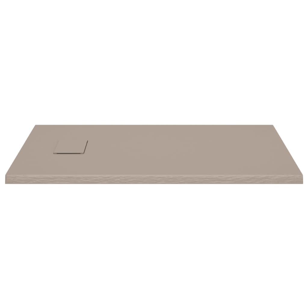 vidaXL Shower Base Tray SMC Brown 100x70 cm