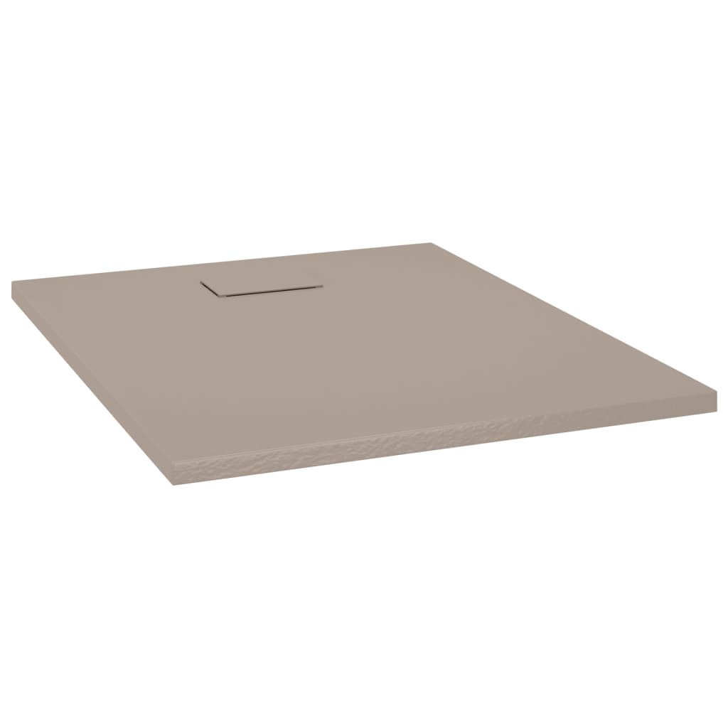 vidaXL Shower Base Tray SMC Brown 100x80 cm