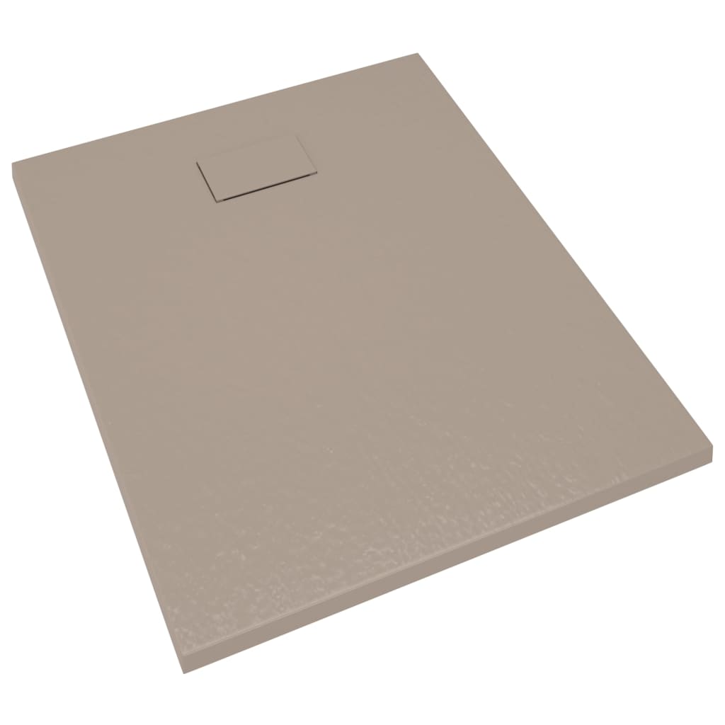 vidaXL Shower Base Tray SMC Brown 100x80 cm