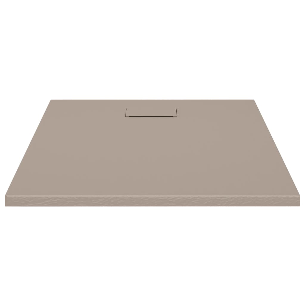 vidaXL Shower Base Tray SMC Brown 100x80 cm