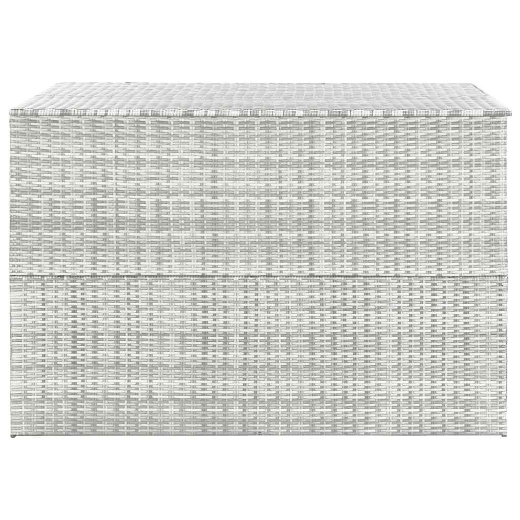 Garden Storage Box Light Grey 150x100x100 cm Poly Rattan