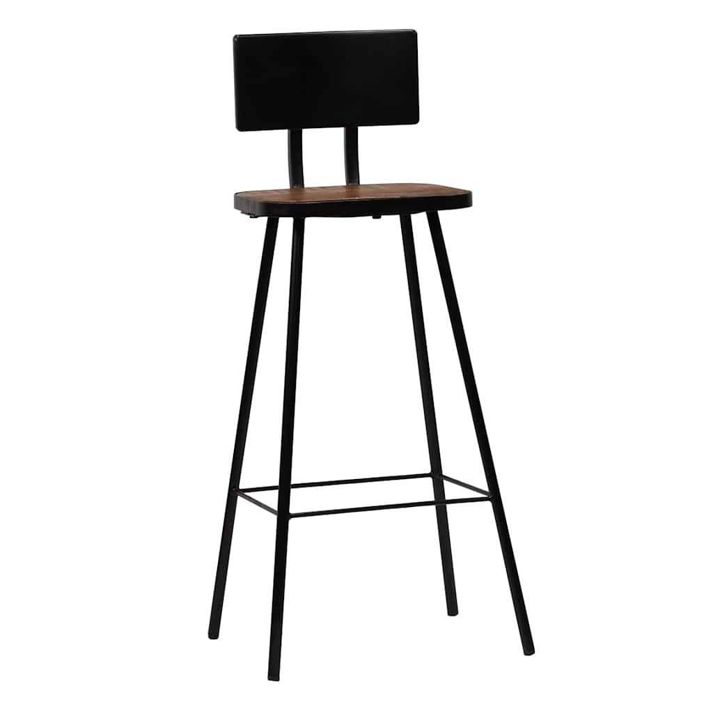 Bar Set | Black | MDF | Standard | Footrest | Bar Set | Rectangular