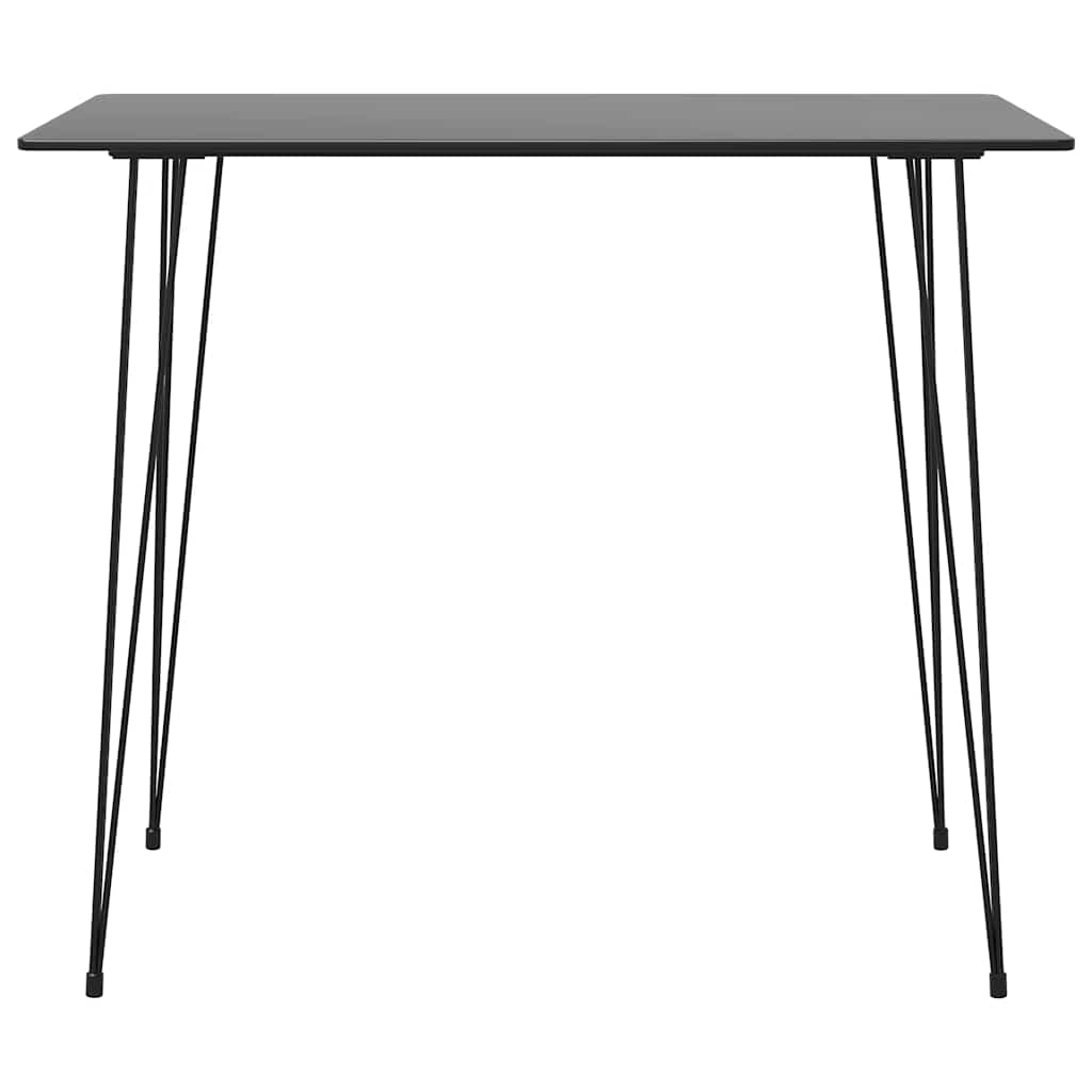 Bar Set | Black | MDF, Metal, Solid reclaimed wood | Large | Footrest