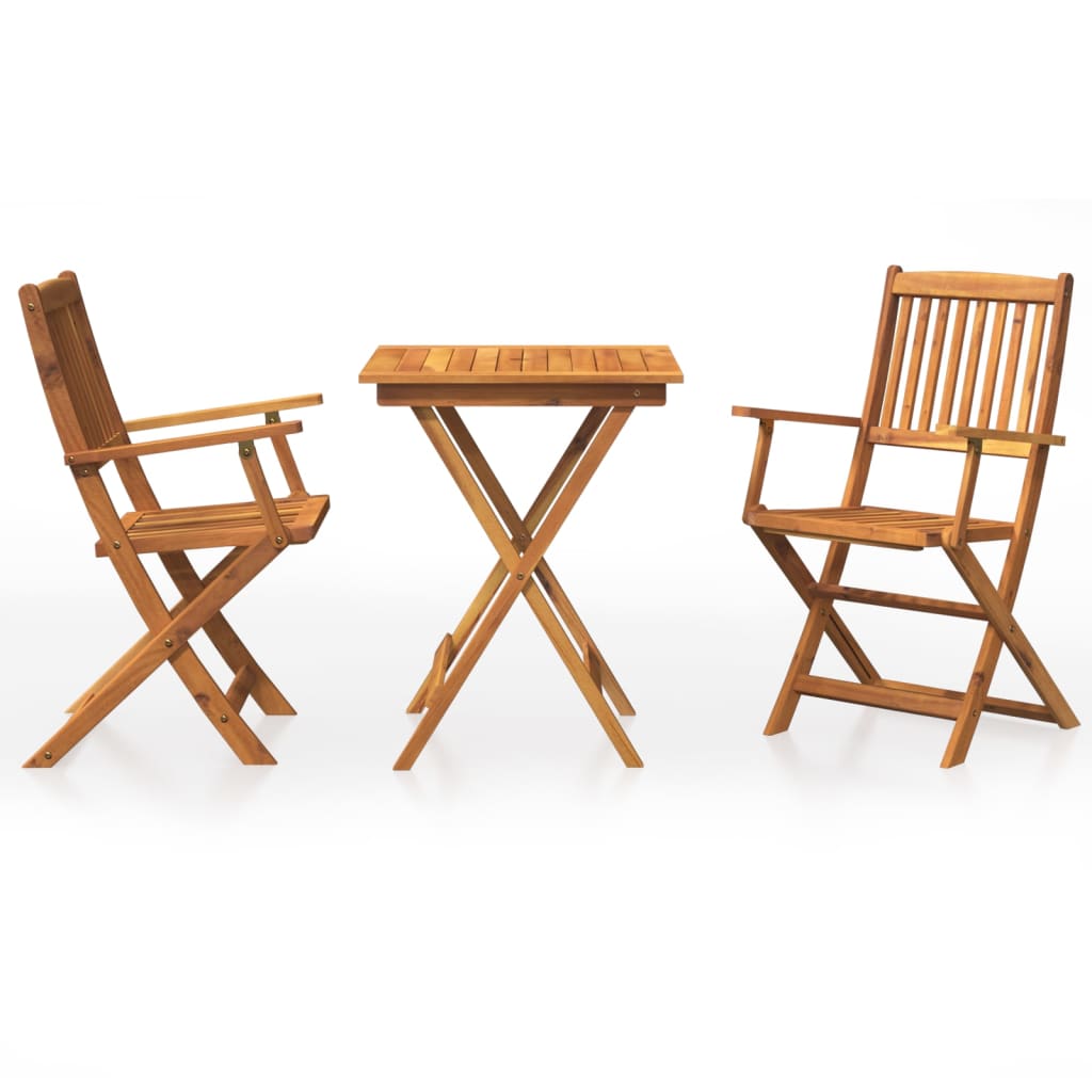 Garden Dining Set |  Foldable  | Square | Rustic