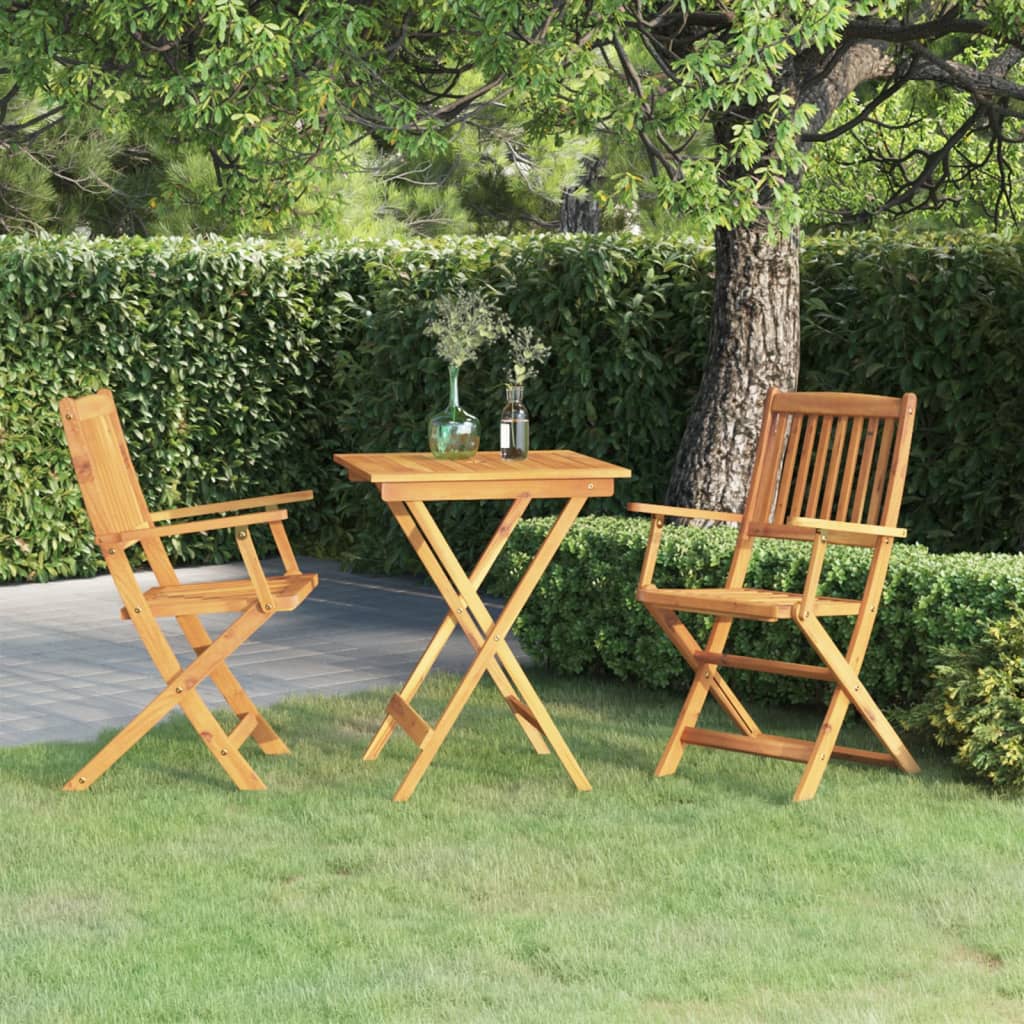 Garden Dining Set |  Foldable  | Square | Rustic