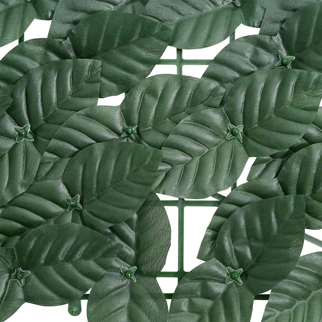 315493 vidaXL Balcony Screen with Dark Green Leaves 500x150 cm