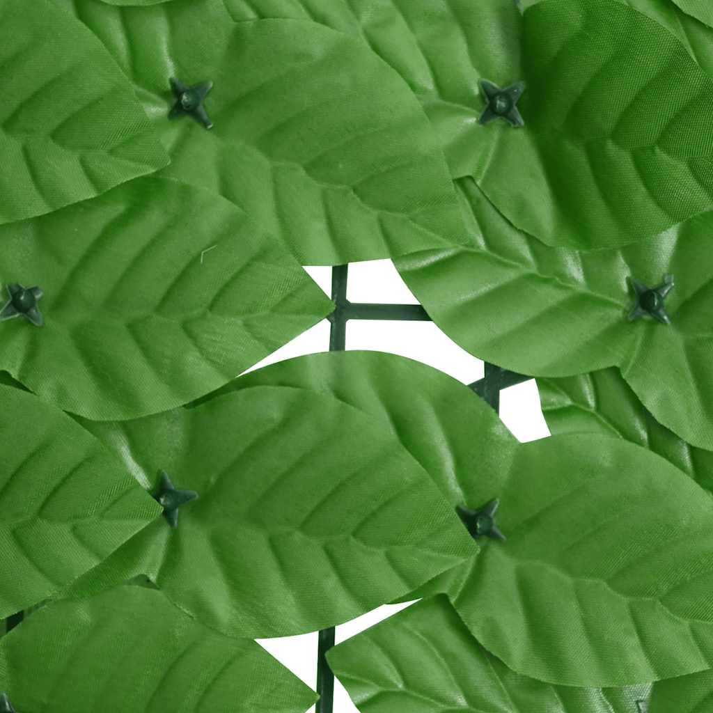 315495 vidaXL Balcony Screen with Green Leaves 300x75 cm