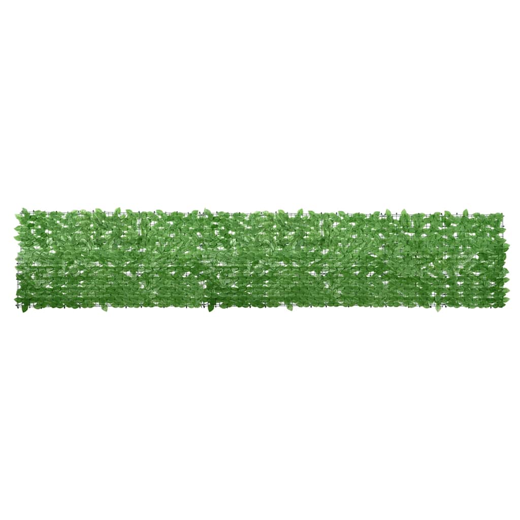 315496 vidaXL Balcony Screen with Green Leaves 400x75cm