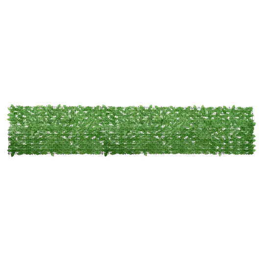 315496 vidaXL Balcony Screen with Green Leaves 400x75cm