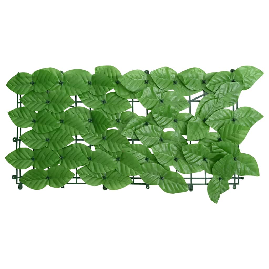 315496 vidaXL Balcony Screen with Green Leaves 400x75cm