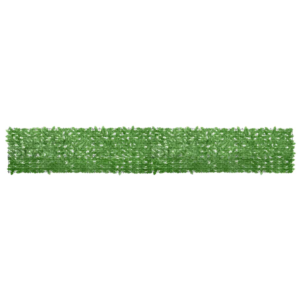 315497 vidaXL Balcony Screen with Green Leaves 500x75 cm
