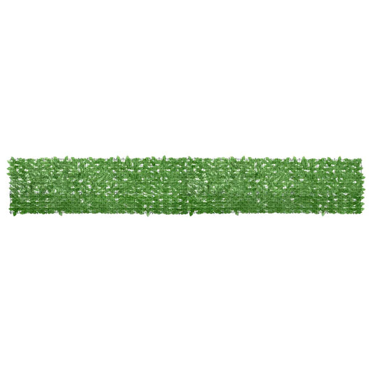 315497 vidaXL Balcony Screen with Green Leaves 500x75 cm