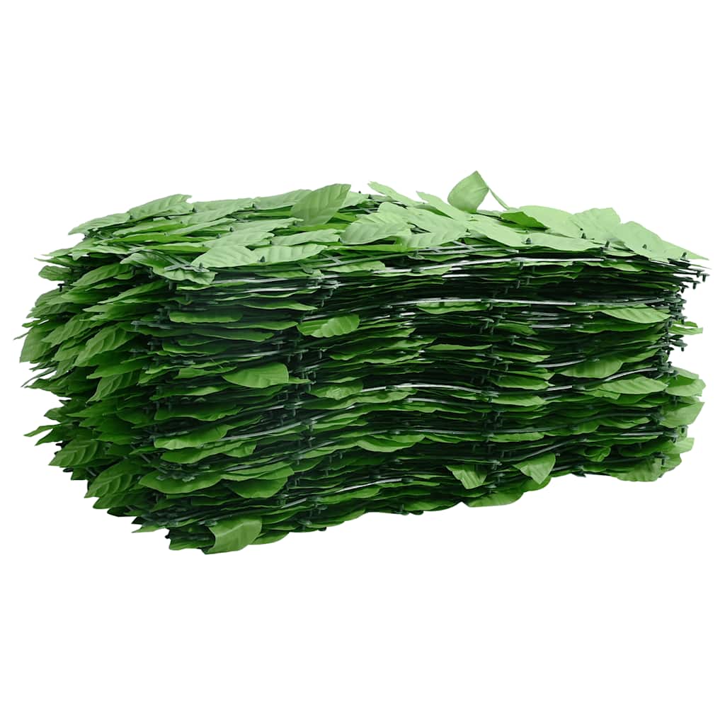 315503 vidaXL Balcony Screen with Green Leaves 300x150 cm