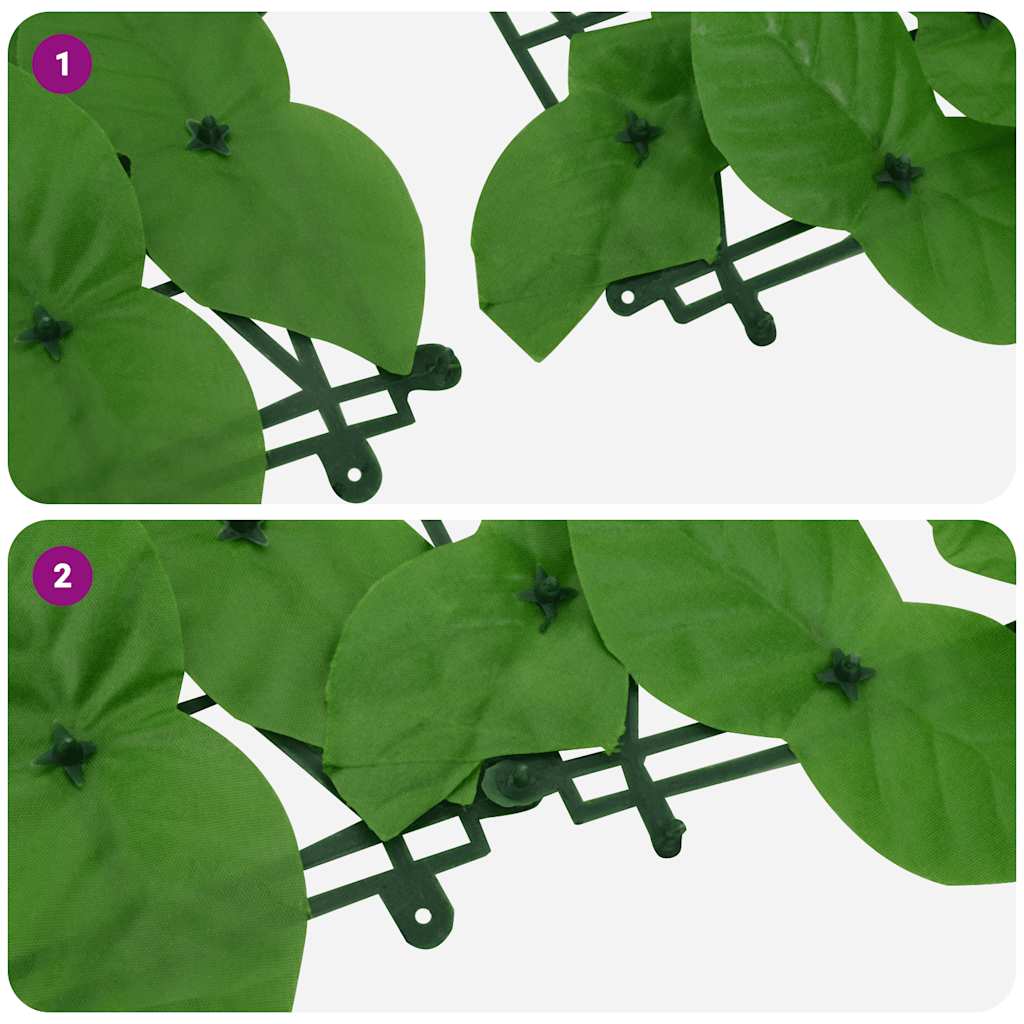 315506 vidaXL Balcony Screen with Green Leaves 600x150 cm