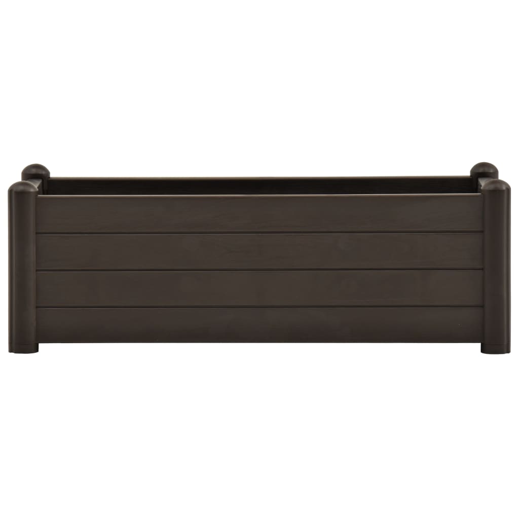 vidaXL Garden Raised Bed PP Mocha 100x43x35 cm