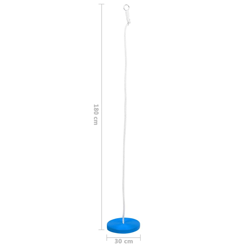 vidaXL Plate Swing 180 cm Blue